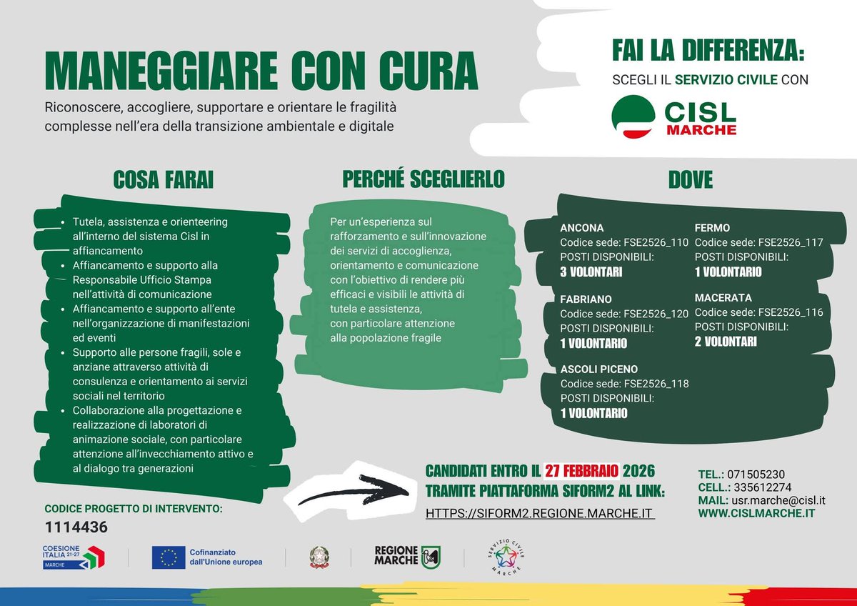 Cisl Marche tweet media