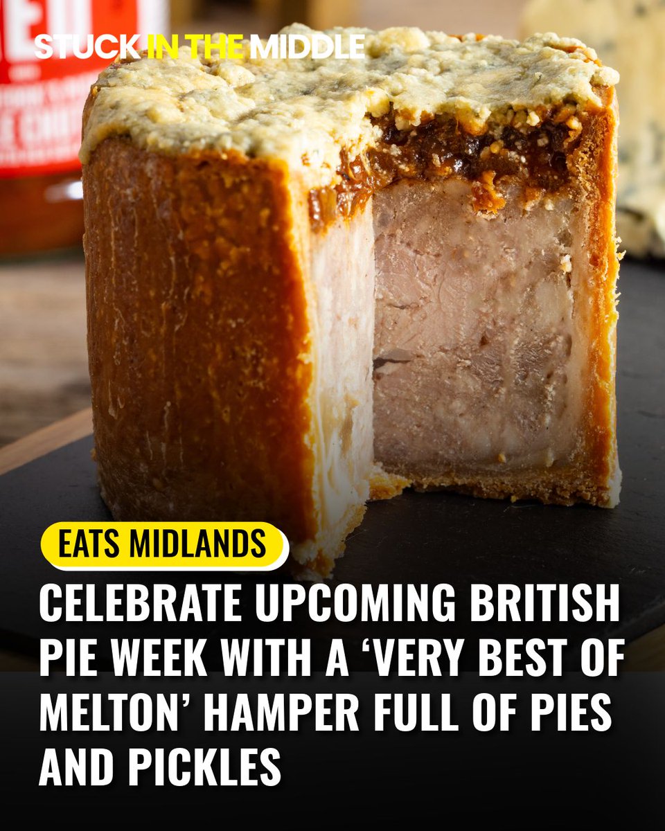 stuckinmidd's tweet photo. 😋 🥧 Get out the stretch pants and prepare those stomach muscles...because the 'Very Best of Melton' hamper has arrived!!!
https://t.co/NGXXWmIYfv
#britishpieweek #meltonmowbray #porkpie #leicestershire https://t.co/CsJv3YZYSP