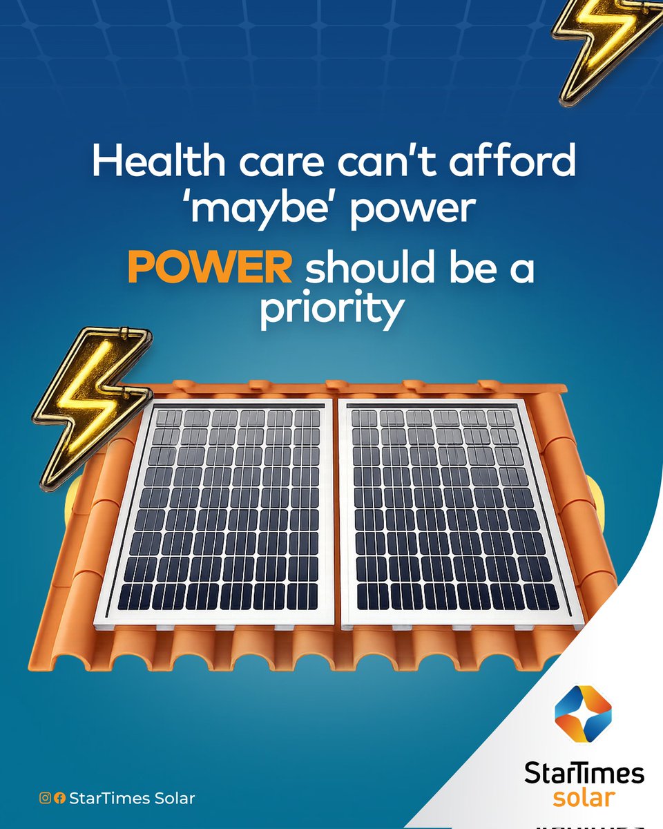 A "loud" reminder about the importance of constant electricity, especially for clinics and hospitals.

It's not debatable. It's not an option.

It's a necessity.

Let’s save our healthcare industry 🧡
