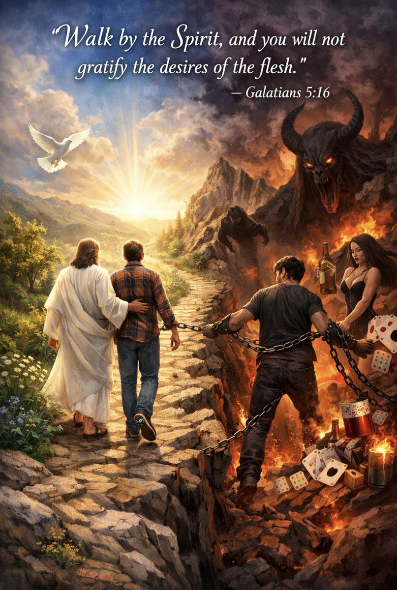 “Walk by the Spirit, and you will not gratify the desires of the flesh.” — Galatians 5:16
•
Good morning from the OATH desk, yall! Reading around in Galatians this morning, and 5:16 caught my eye. This verse is so powerful and meaningful to me. In the trench warfare of my faith