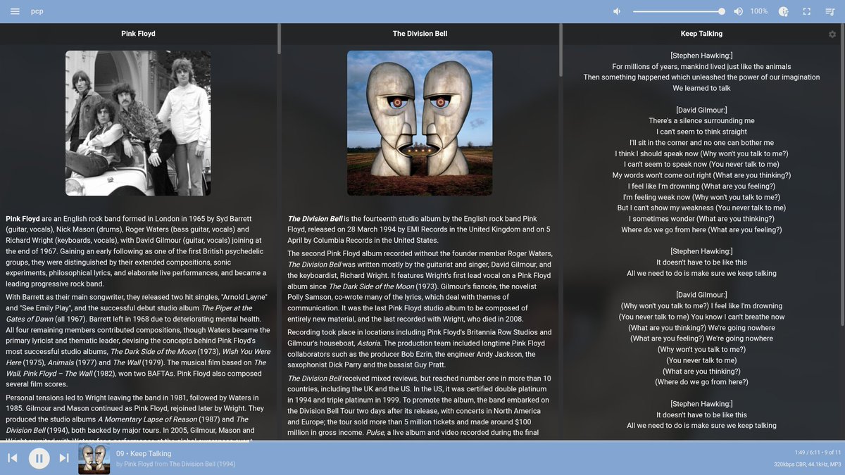 [Stephen Hawking:]

'For millions of years, mankind lived just like the animals
Then something happened which unleashed the power of our imagination
We learned to talk'

Enjoying PCP...