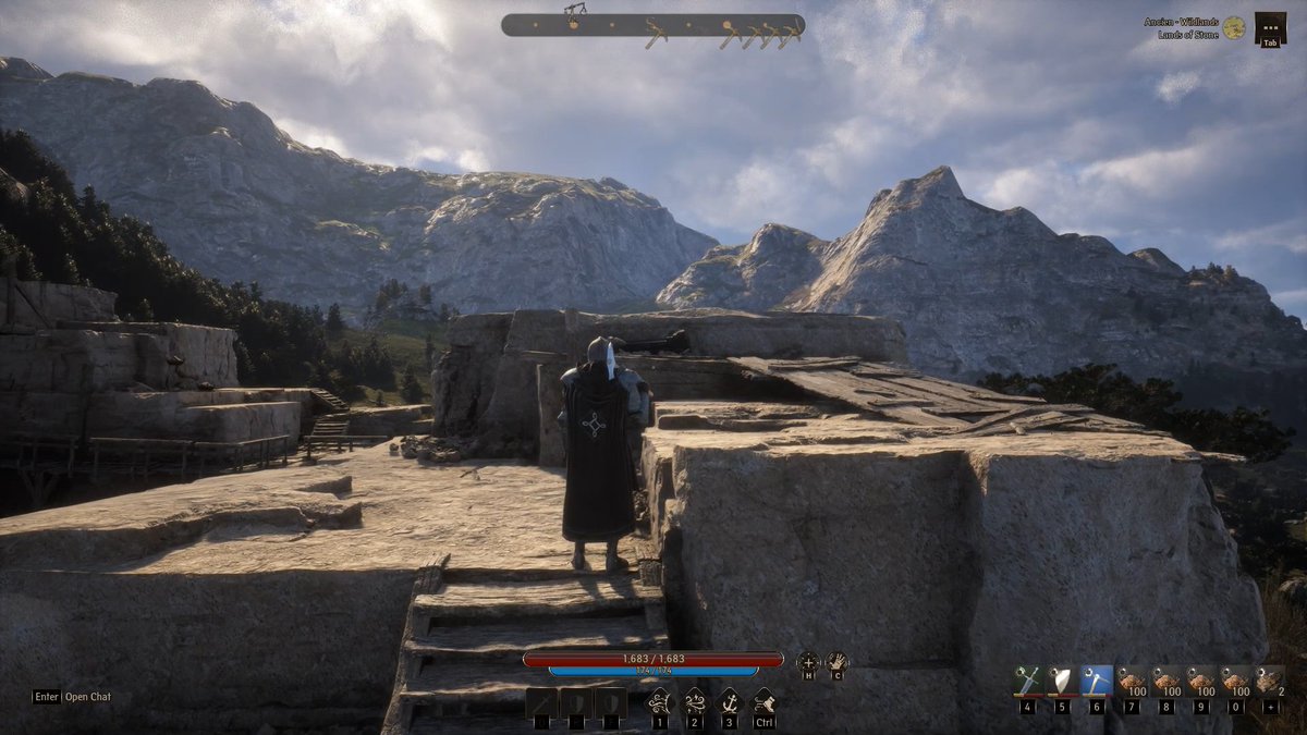 woibill's tweet photo. Standing above the ancient ruins, beneath the silent mountains, I am not just a traveler… I am the beginning of a legend ⚔️🏔️
@JustAbout__ @PlayPaxDei 
#paxdei #JustCreators https://t.co/EpYupI96qG
