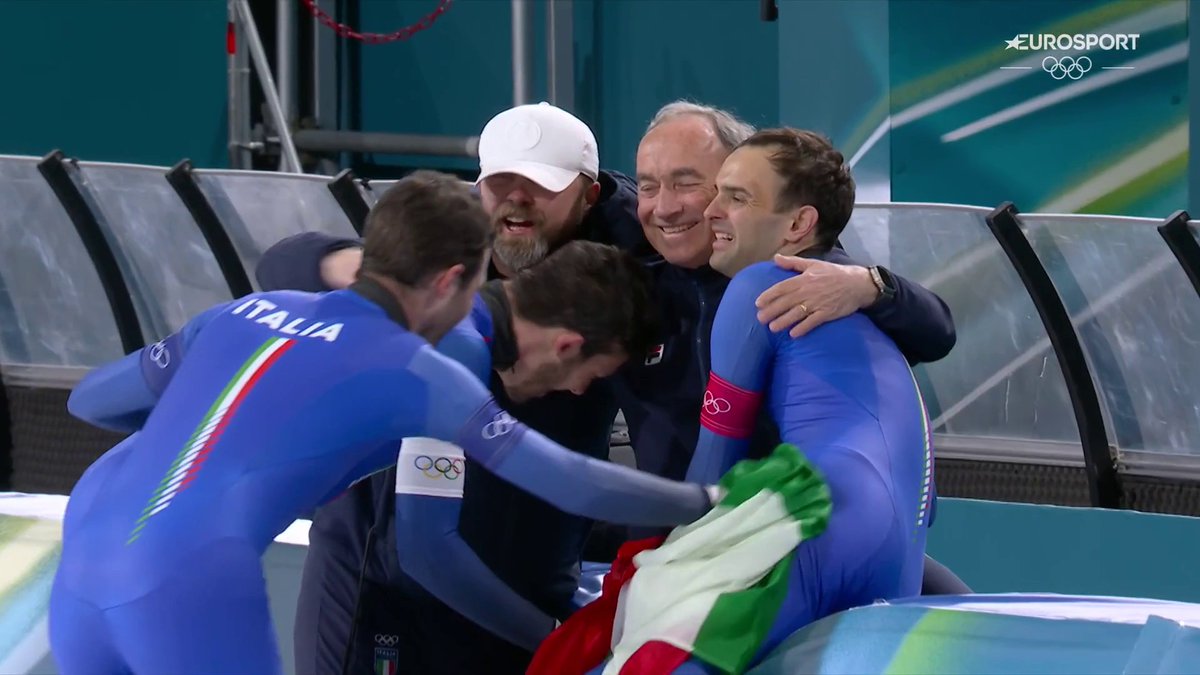 Eurosport_IT's tweet photo. SIIIIIIIIIIIIIIIIIIIIIIIII 🥇⛸️🇮🇹 

#MilanoCortina2026 #Olimpiadi #Olympics https://t.co/vS3kSxyUvI