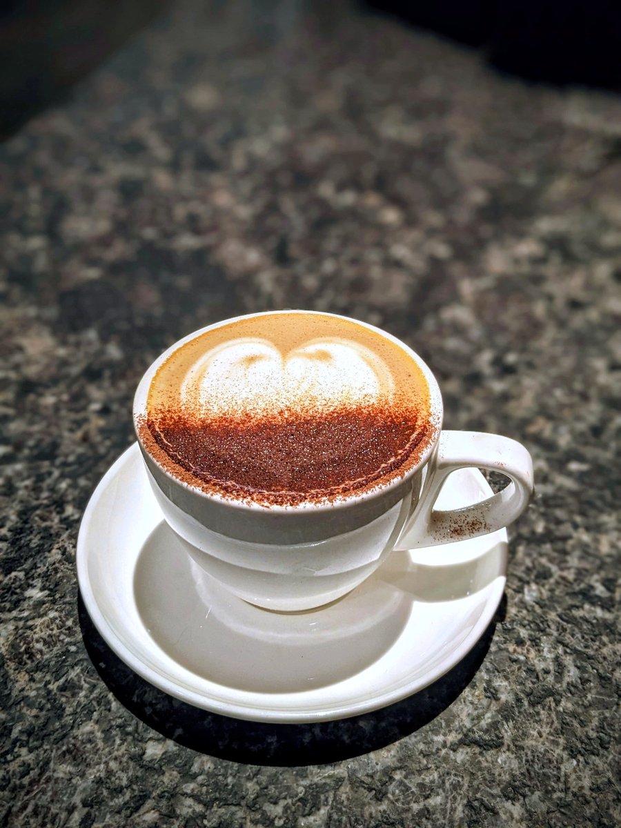 Light, texture &amp; Coffee.
Art you can sip.
#coffee #amritsar 
<a href="/madebygoogle/">Made by Google</a>