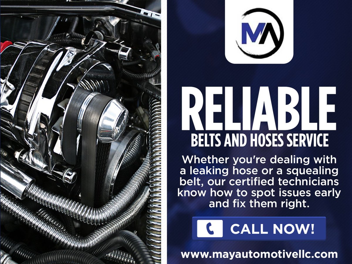 mayautomotive's tweet image. Big Trouble Starts With Small Parts! 🧰🛠️

Ignoring your belts and hoses? That little crack or leak could cost you big time. At May Automotive LLC in Kalamazoo, we keep your belts and hoses tight, tough, and road-ready.

🌐mayautomotivellc.com/?utm_source=tw…

#beltsandhoses #MayAutomotiveLLC