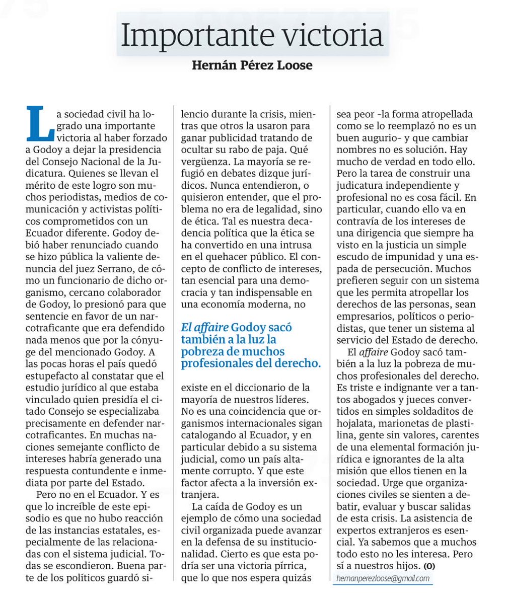 Comparto mi columna de hoy en ⁦<a href="/eluniversocom/">El Universo</a>⁩