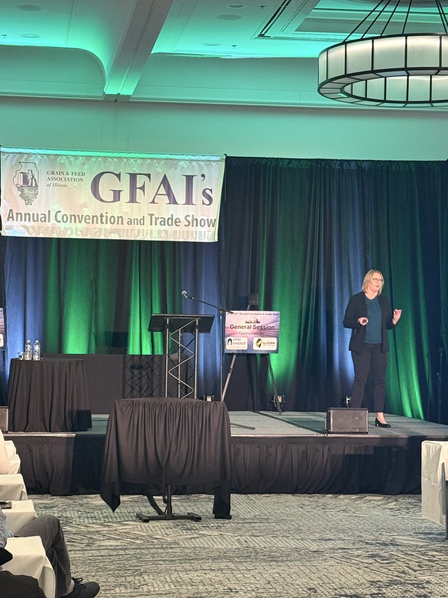 We were pleased to welcome <a href="/MattMakens/">Matt Makens, Makens Weather</a> to his present on weather + climate and Jacqui Fatka with <a href="/CoBank/">CoBank</a> for an economic outlook! #GFAI2026