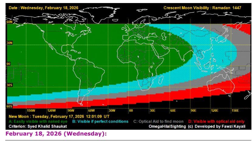 <a href="/JMNewsNetwork_/">JM NEWS NETWORK</a> That’s an abject and shameful lie. It’s scientifically impossible to sight the moon anywhere in the Middle East today, 17.2.2026.

It will be visible tomorrow, 18.2.2026.