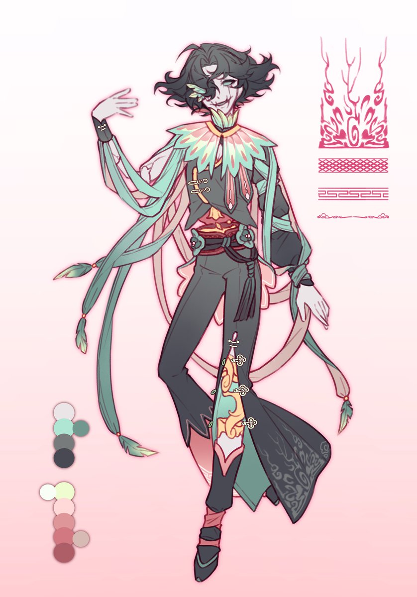 #探曲 
⛏️私设⭐
以“花鸟山水”为概念的服装设计