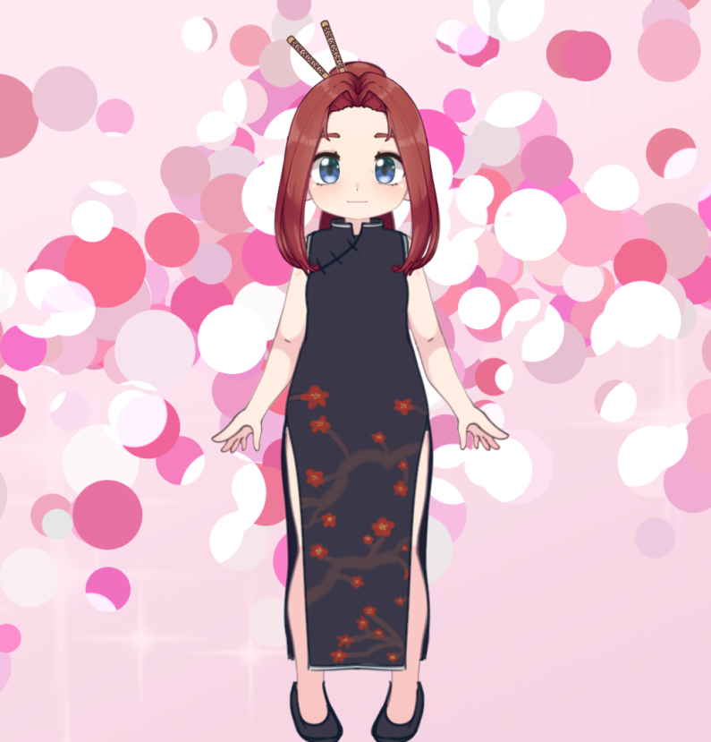 happy chinese new year! i don't have some cute art of me in the qipao i drew a while ago but here this is alright enough i guess lmao