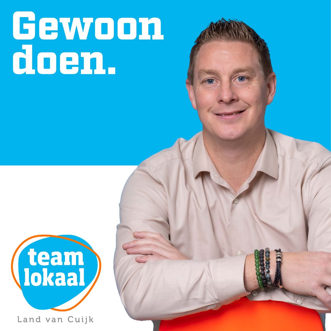 🟠 Maak kennis met Marius Peeters 🔵
Kandidaat op de kieslijst van Team Lokaal
 Marius denkt vaak “Alleen ben je sneller, samen kom je verder.’’ Voor hem is het belangrijk om samen te kijken naar de specifieke behoefte van de dorpen. 
teamlokaal.nl/kandidaten/