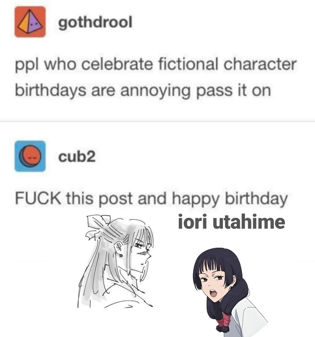 HAPPY BIRTHDAY TO MY PRINCESS UTAHIME 🎀❤️🎁🥳❣️
#庵歌姫生誕祭2026