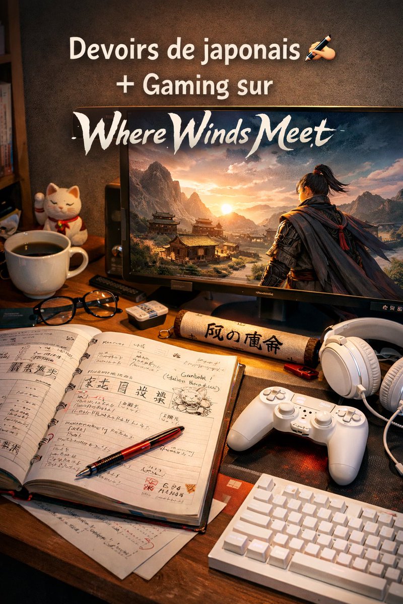 euphoriedesarts's tweet photo. ⏰ LIVE @Twitch à 21h30
🤗🎮Chatting + Gaming #WhereWindsMeet sur #Twitch
👉 https://t.co/5yojcYydWn…
#pourtoi #logitech #fullwhite #TurtleBeachVulcanII #elgato #roccat #moodgaming #EDIFIER #SamsungG #NVIDIA @WhereWindsMeet_ https://t.co/nkvi1njSsS