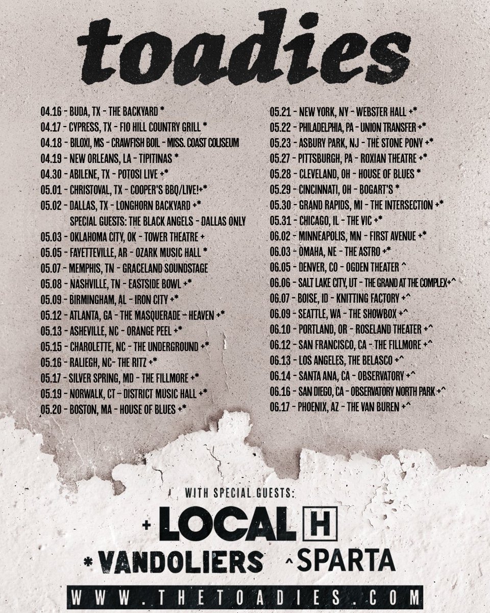 Toadies (Official) tweet media