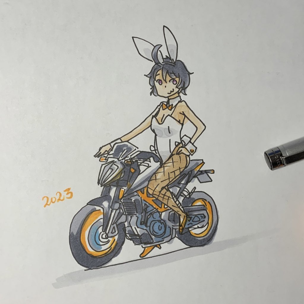 「#バイク歴を晒せ 390 DUKE 390 DUKE 790 DUKE」|ひじからのイラスト