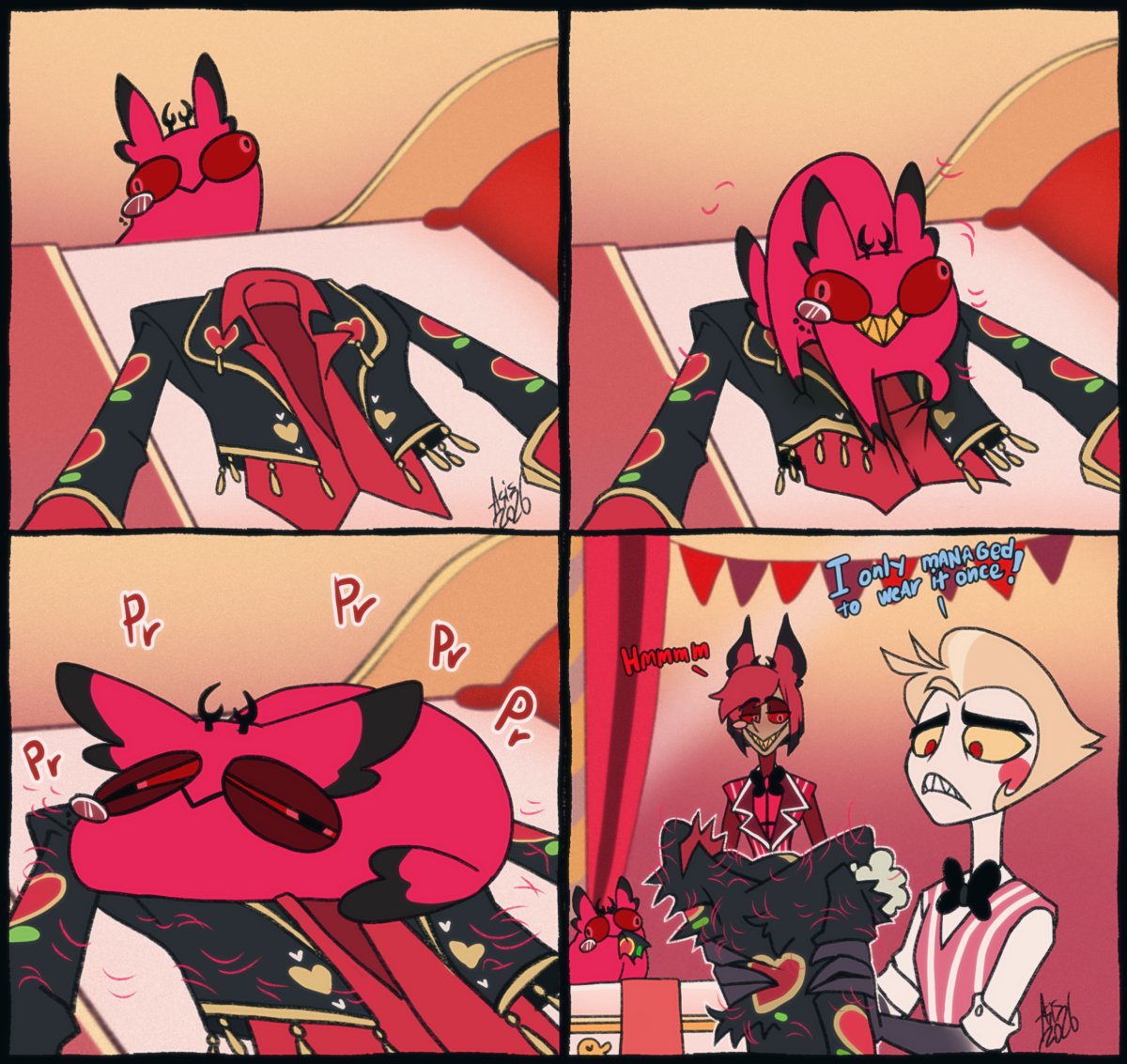 #radioapple #HazbinHotel #CursedCatAlastor Difficulties with an untrained pet