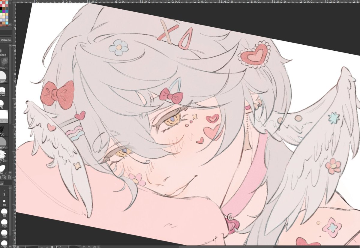 meriverosa's tweet photo. little sunday wip, he looks so babiegirl here ;n; https://t.co/H8nJKJLb3D