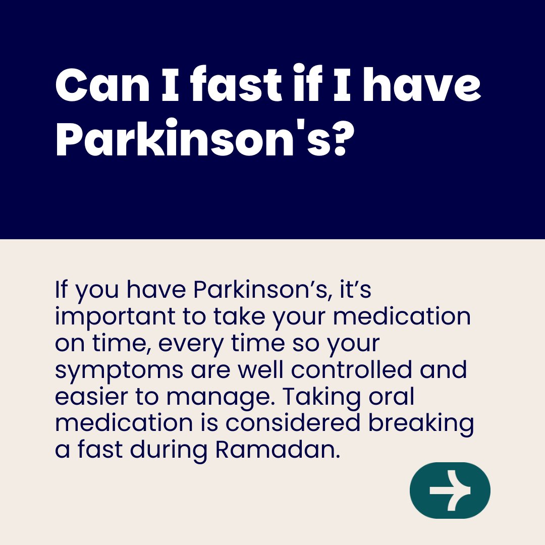 ParkinsonsUK's tweet image. For someone living with Parkinson's, Ramadan can bring a few extra considerations, such as changes to routine, fasting hours, sleep and medication.

If you're Muslim and have Parkinson’s, you may have questions around Ramadan, and how it might affect you: prksn.uk/4qm4DUq