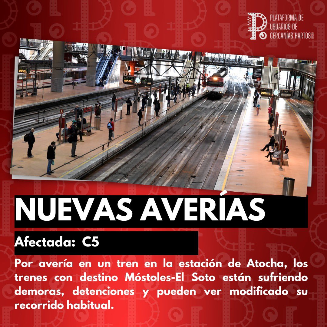 Plataforma de Usuarios de Cercanías Hartos tweet media