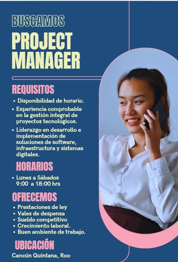 vacantesdigital's tweet image. 🚀 Project Manager — Presencial - Cancún — Consultoría - Metodologías Ágiles, Scrum, Kanban

vacantesdigitales.com/empleo-digital…

#VacantesDigitales #EmpleoTech #projectManager #gestiónDeProyectos #cancún #presencial #mexico ...