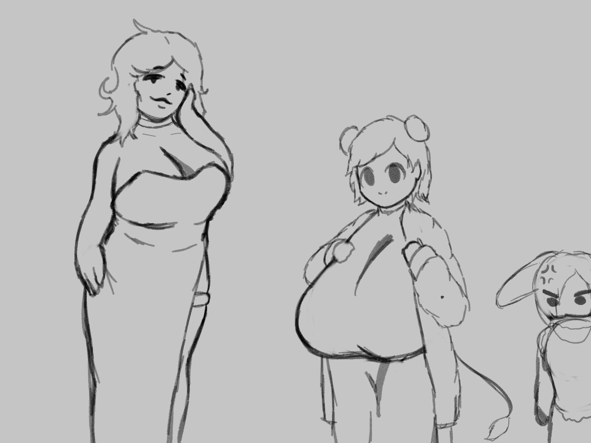 Kojka_Kill's tweet photo. It's been a while, friends OCs and one of my OCs (it's the cowgirl) https://t.co/i5fRfVNsro