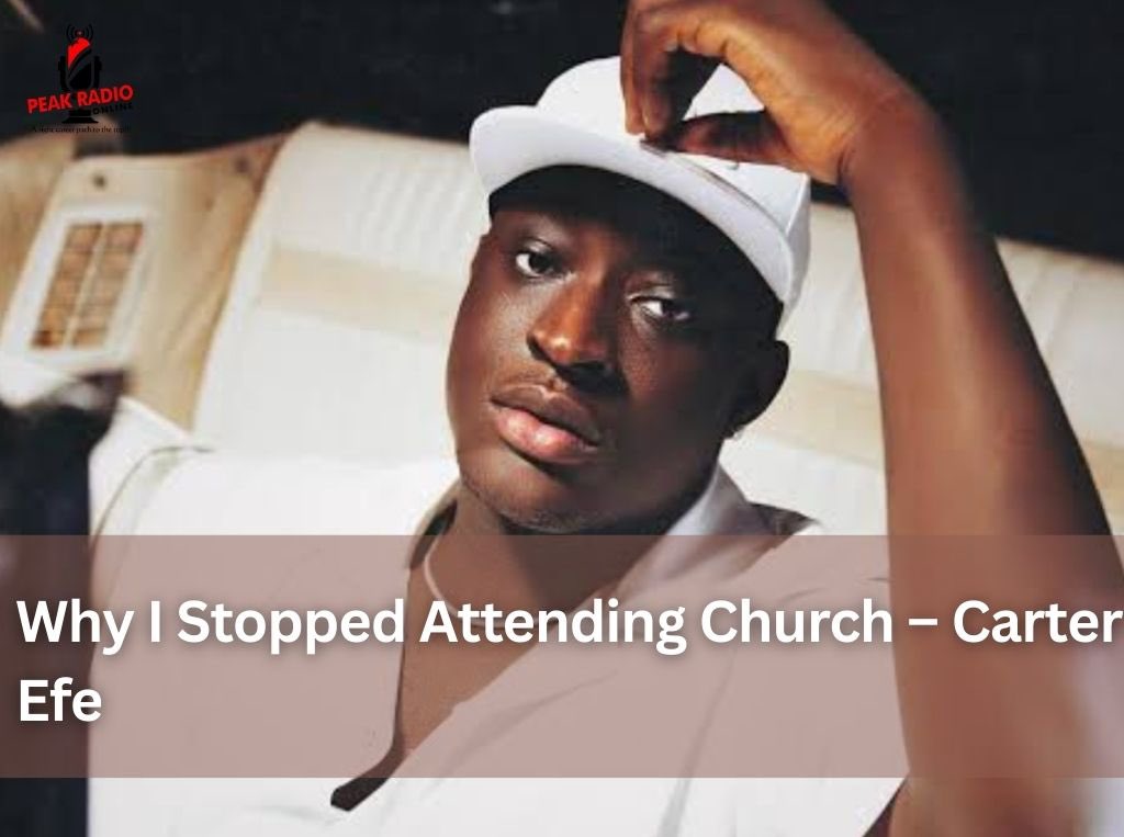 peakradio1's tweet photo. Popular Nigerian skit maker Carter Efe, has shared why he no longer goes to church, saying he feels uneasy about the way some pastors relate with their members.
#peakradio #skitmaker #carterefe https://t.co/UzK6hkcnkW