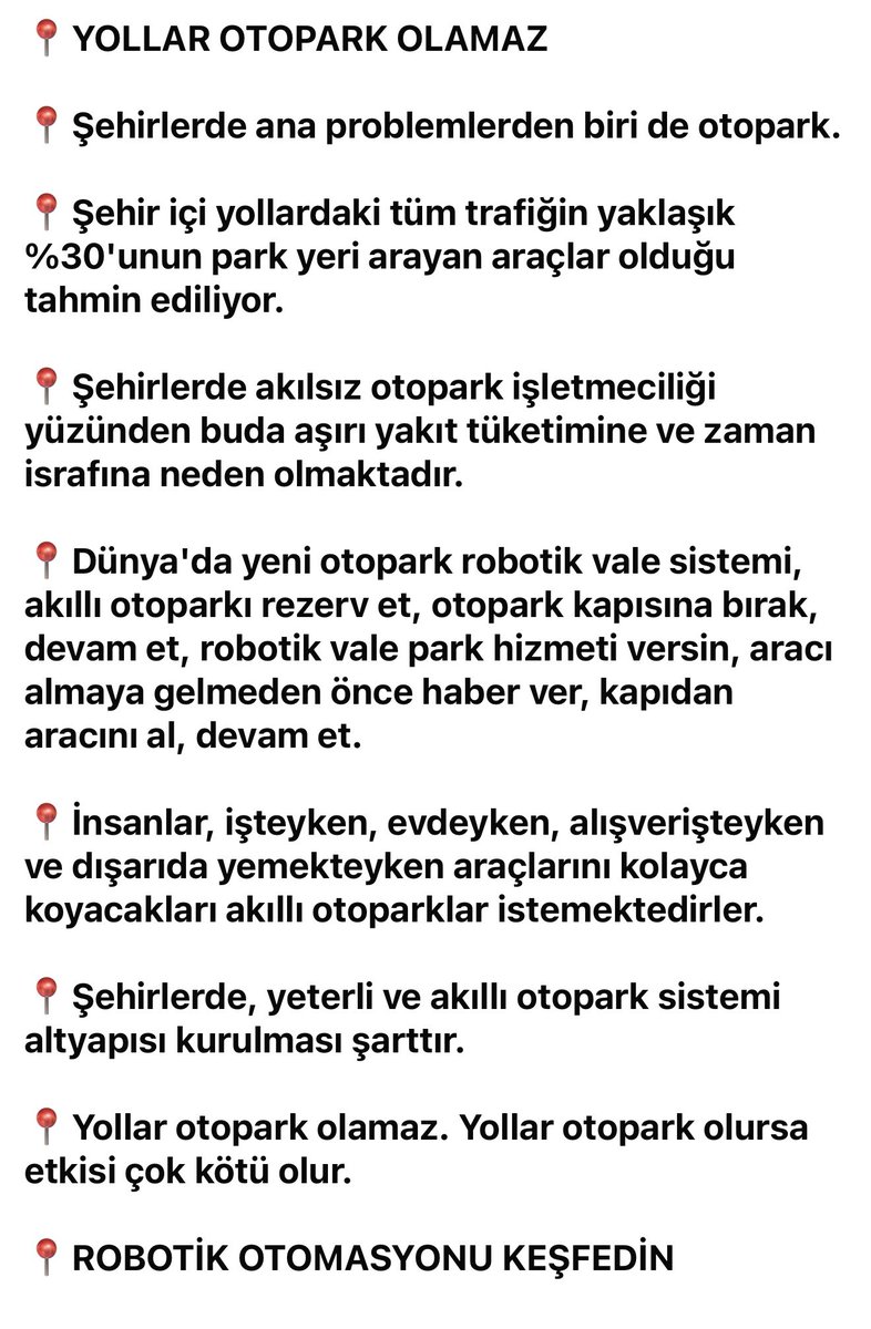 IZZETUNLU07's tweet image. 📍Yollar otopark olamaz. Yollar otopark olursa etkisi çok kötü olur.

📍ROBOTİK OTOMASYONU KEŞFEDİN

#Futureisnow #innovation #gelecekşimdi #yenilik #talents #yetenekler #Toplum #startup #başlatmak  #valerobotu

youtu.be/sqOPnPVTJ74 
stanley-robotics.com @StanleyRobotics