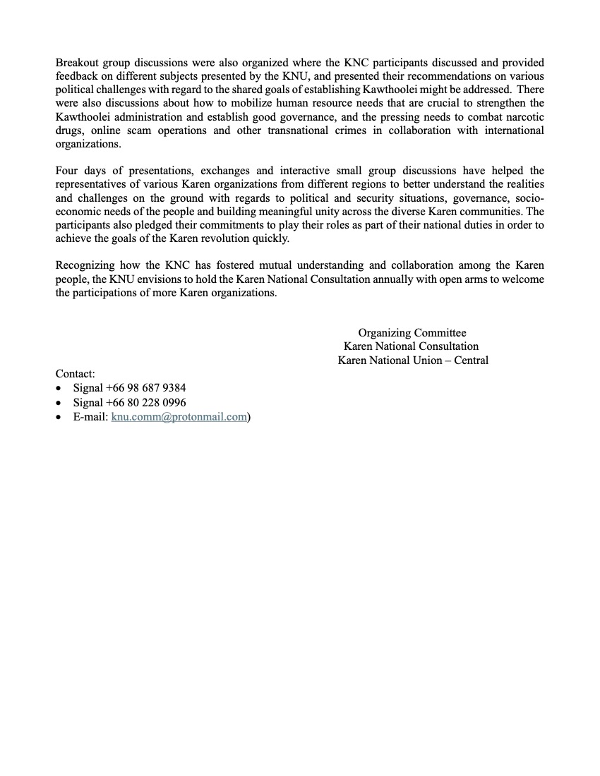 Karen National Union tweet media
