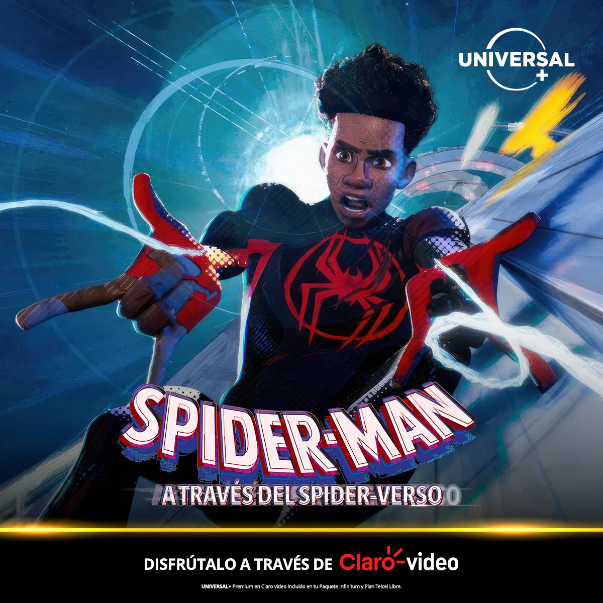 Miles Morales vs. El Multiverso. 🕷️ 🌌 ¿Estás listo para conocer a la Spider-Society? 🕸️ ¡Dale PLAY a 𝗦𝗽𝗶𝗱𝗲𝗿-𝗠𝗮𝗻: 𝗔 𝘁𝗿𝗮𝘃é𝘀 𝗱𝗲𝗹 𝗦𝗽𝗶𝗱𝗲𝗿-𝗩𝗲𝗿𝘀𝗼 por #UniversalPlusEnClarovideo! 💥  bit.ly/3OMwsYD #UniversalPlus

👉 UNIVERSAL+ en Claro video,