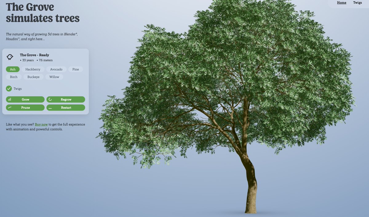 The Grove 3D tweet media