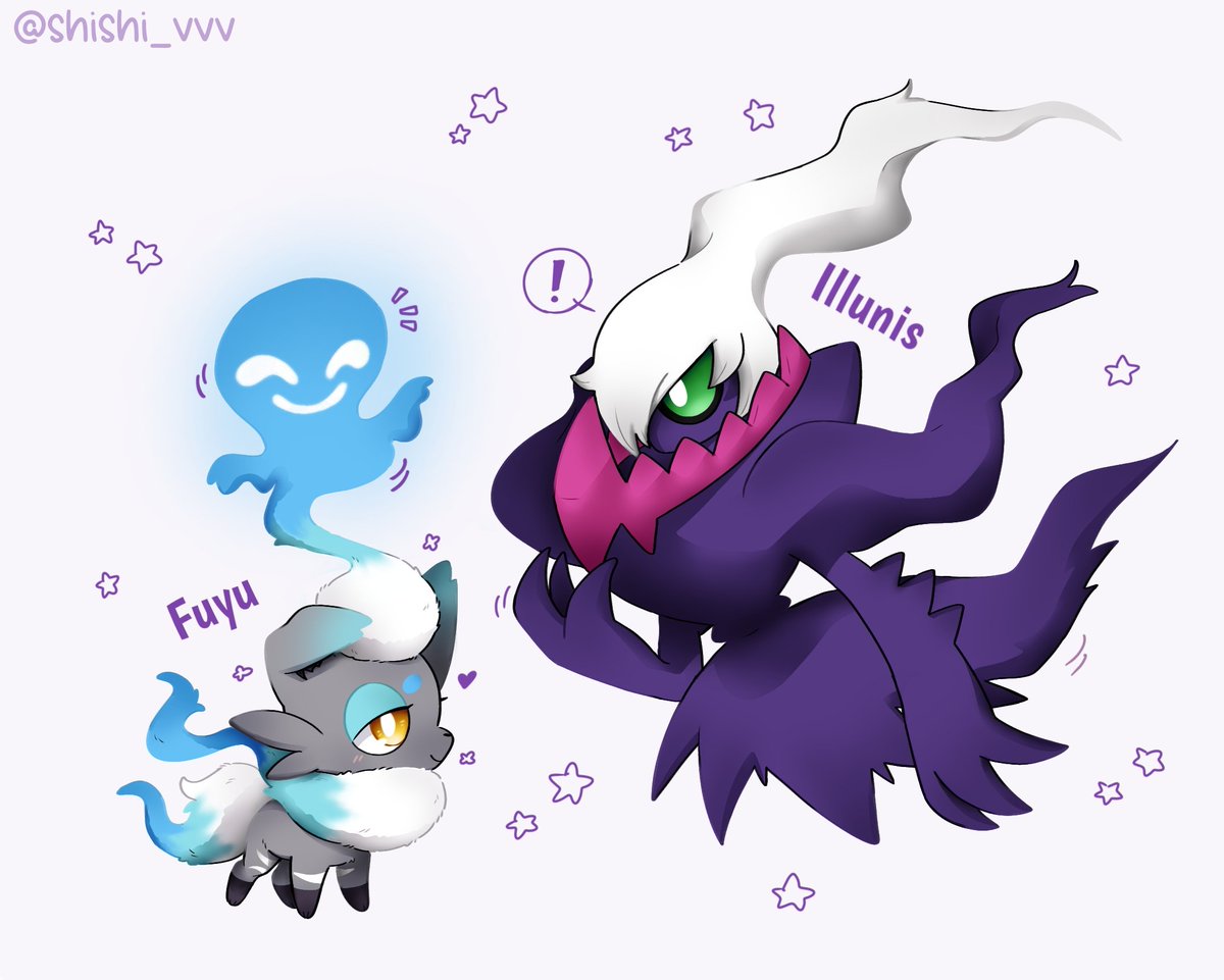 My lil family ❤✨💜

#zoroark #zorua #yveltal #darkrai