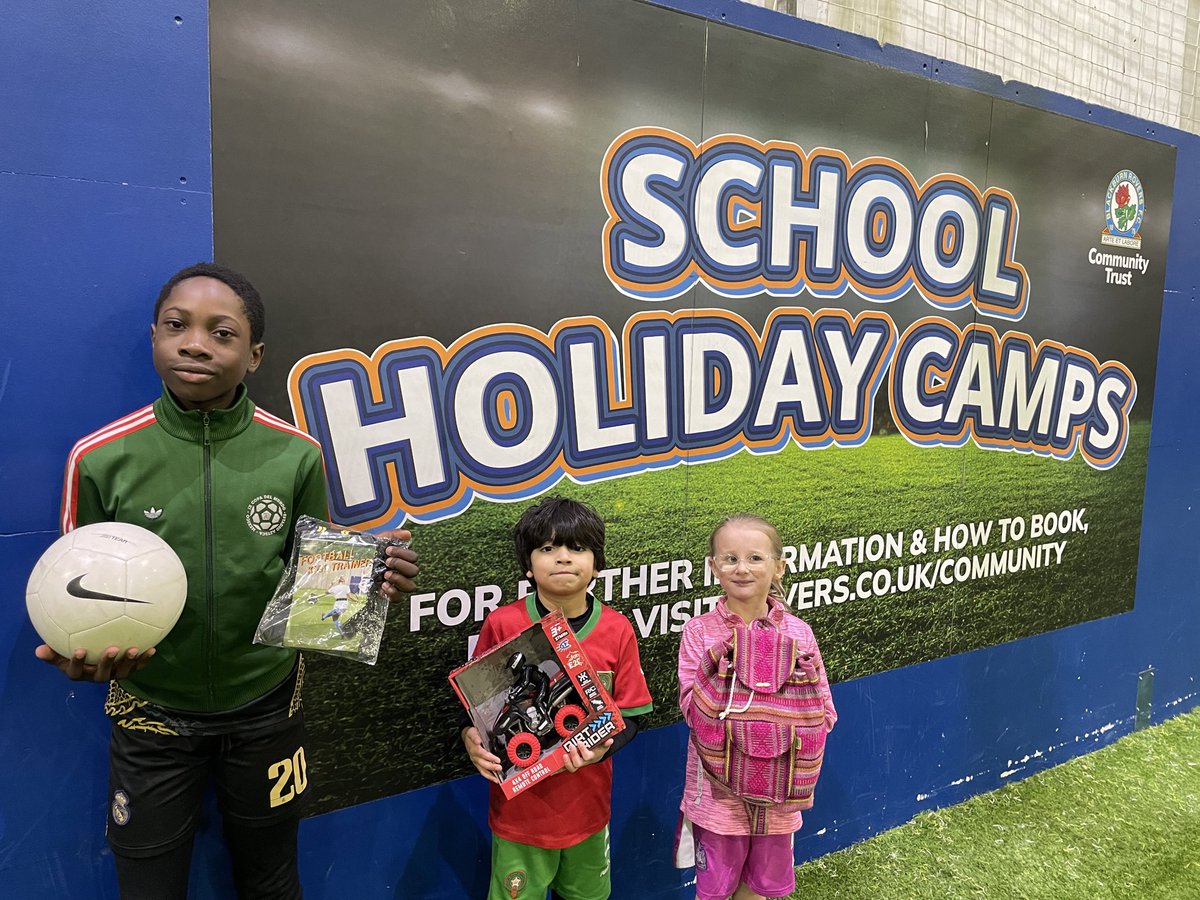 BRFCTrust's tweet photo. 📸All smiles on camp today with over 50 of you joining us at the BRIC, thank you to everyone who attended, we’ve had a great day!

👏A shout out to our three ‘Star Players’, enjoy your prizes!

👉Click here to join us this week https://t.co/NWUWT1oP6m 

#BRCTInclusion #BRCTEvents #Rovers