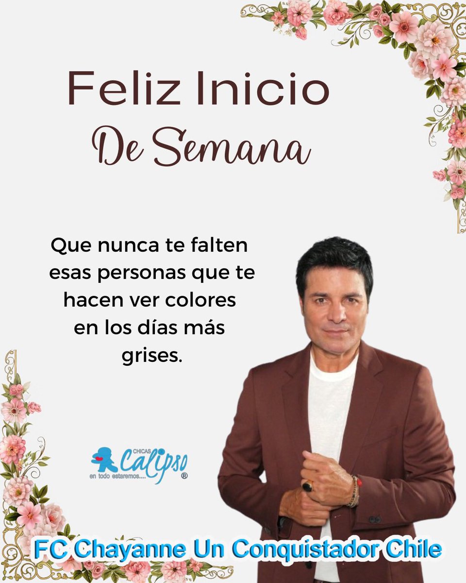 Buena semana  <a href="/LinetPuente/">Linet Puente</a> cariños  de las <a href="/CHICASDECALIPSO/">Fans Club Chicas de Calipso 🇨🇱</a> 🤗