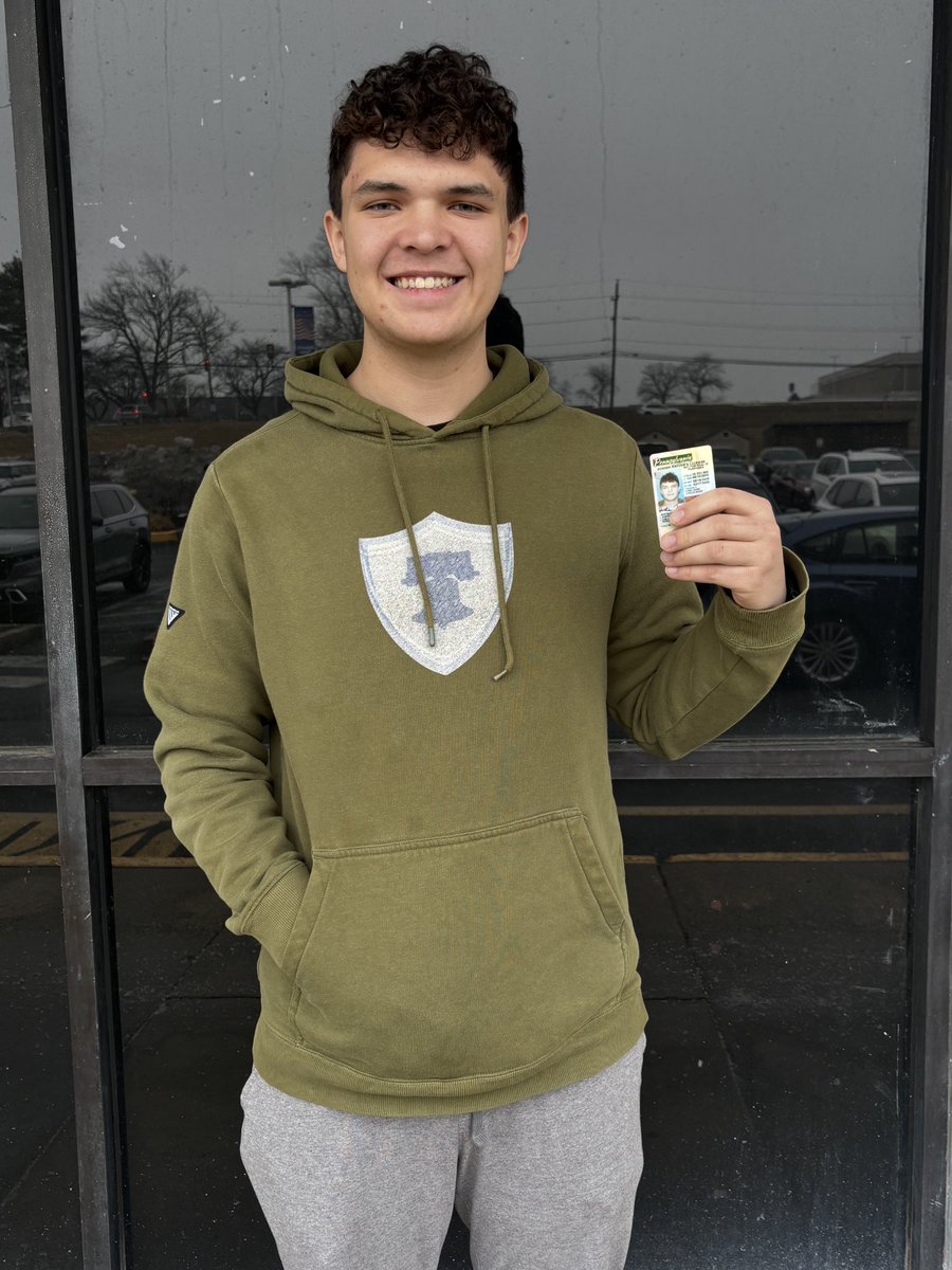Congratulations to Justin Kotwicki on passing his road test at Neshaminy and getting his license.  Awesome job Justin!  Drive safely..
