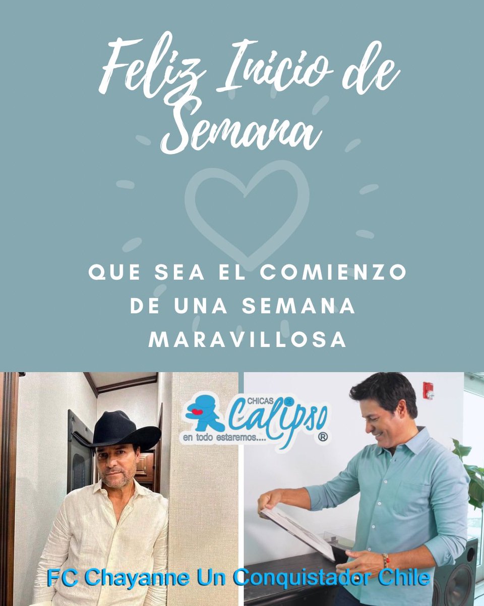 Excelente semana <a href="/PamCerdeira/">Pamela Cerdeira</a> 🤗 cariños de las <a href="/CHICASDECALIPSO/">Fans Club Chicas de Calipso 🇨🇱</a> 🩵