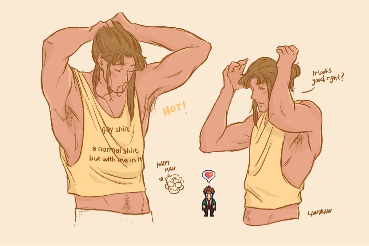 hot! #harveyxmoss #stardewvalleyfarmer