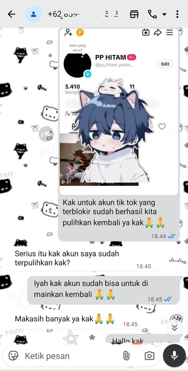 weavrying's tweet image. JASA pemulihan Akun &amp;amp; HAPUS AKUN 
Lacak lokasi, Hack 📲

FUL TESTIMONI ✅

~ Akun lupa password/ke hack 
~ Jasa sadap wa 
~ Jasa suspend / unsuspend akun 
~ Jasa hack &amp;amp; Pemulihan aku  

Tiktok, Gmail, Instagram, Twitter, Facebook,Telegram DLL 

Cek WhatsApp di Bio ☎️