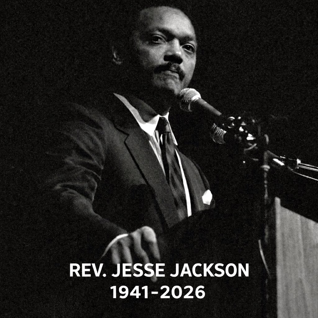 Rest in heavenly peace, Rev. Jesse Jackson.

Thank you for the history you made, the barriers you broke, and the countless lives you touched, inspired, and helped save. Your voice moved a generation and your legacy will continue to guide us forward. ✊🏾🕊️