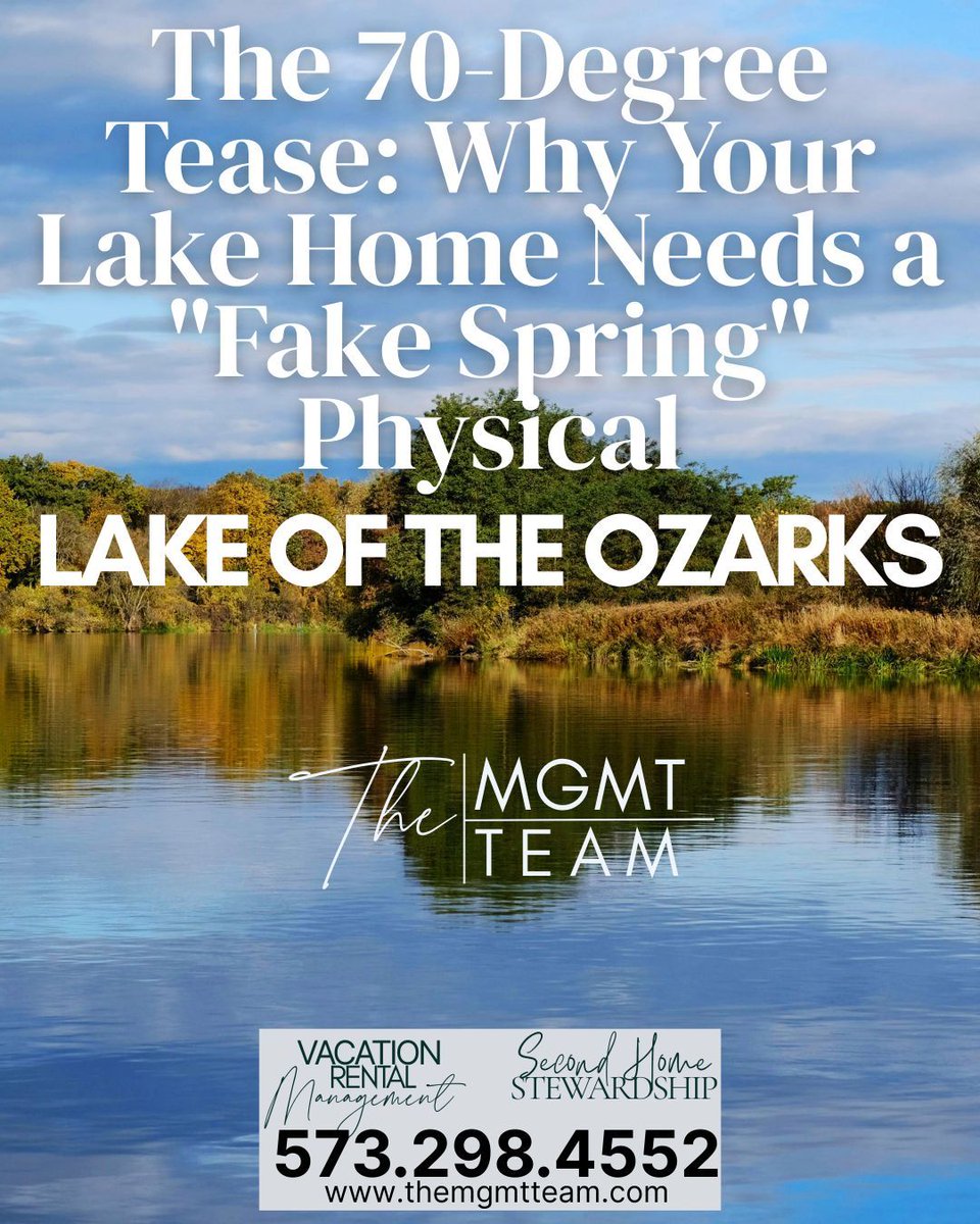 It’s 69°F at #LOTO today! ☀️ But remember: Missouri’s "Fake Spring" usually has a "Second Winter" right behind it. 🎢
We’re in the process of doing home audits! Contact us today! Don't leave your home's safety to the forecast! themgmtteam.com/fake-spring-ho… #TheMGMTTeam #LakeLife