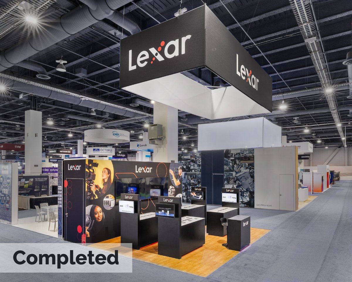 Gilbert brought Lexar’s concept to life at the NAB Show with a custom exhibit showcasing advanced memory and storage solutions.
