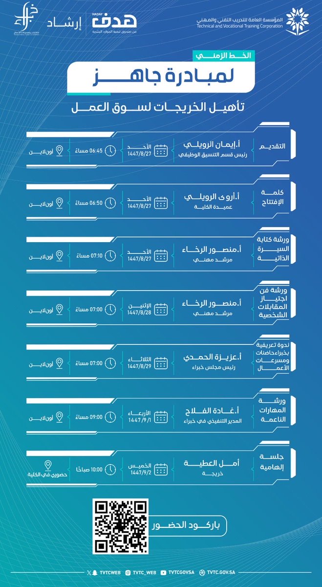 hrK4IA's tweet photo. #خبراء 
#السعودية_العظمى 
#نحلم_ونحقق
#عالم_بلا_بطالة 
و #الوعد_2030

بانتظاركم  في الورشة بالتعاون مع #الكلية_التقنية_للبنات_بالقريات بالقريات اليوم بعد صلاة التراويح- عبر برنامج التيمز https://t.co/3mmE2oxCfw