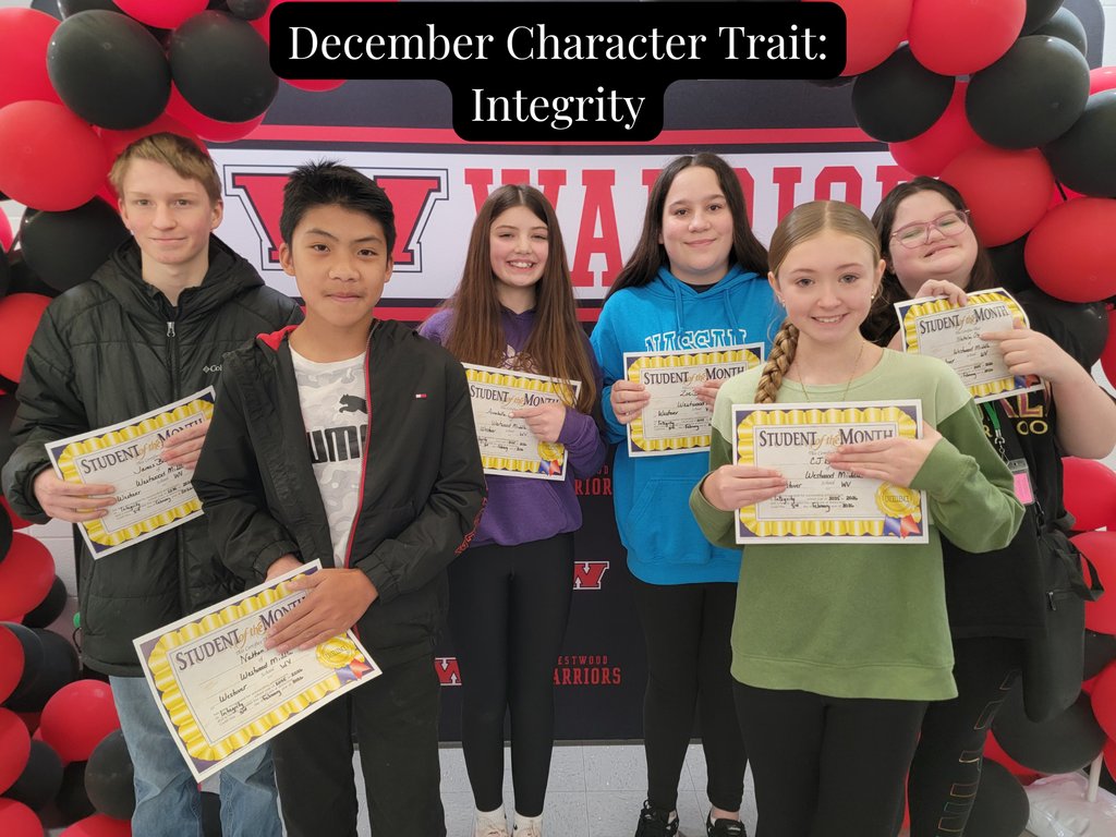 Congratulations to our Students of The Month for December! #Integrity