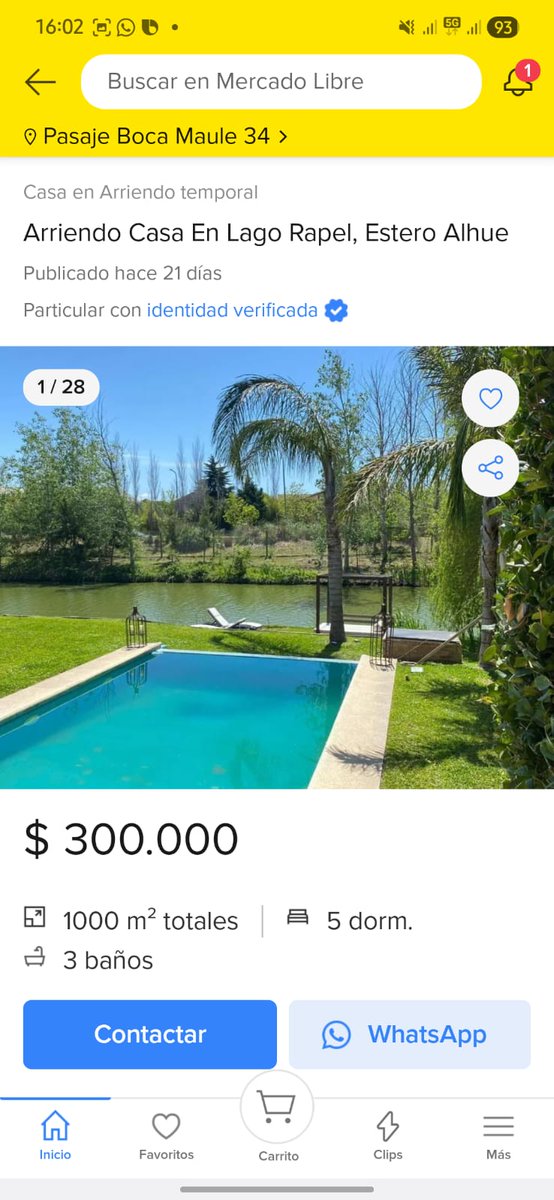 ABuccione's tweet photo. Ojo. Caí en una estafa de “arriendo temporal” en Lago Rapel. El aviso parecía 100% real (identidad verificada, contrato/anexos, “correo institucional” y hasta cuenta empresa). Ya denuncié a @MercadolibreCL/@portalinmobiliario, BCI, PDI, Fiscalía y SERNAC. Comparto capturas. https://t.co/widoSbVZGK