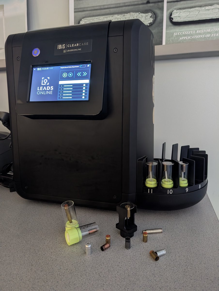 VBPD's tweet photo. 📷 Introducing BrassTrax:  A game-changer in forensic technology.
VBPD’s Forensic Sciences Unit just acquired new technology in efforts to continue improving firearm incident investigations.🧐 https://t.co/J5H4IFclOO