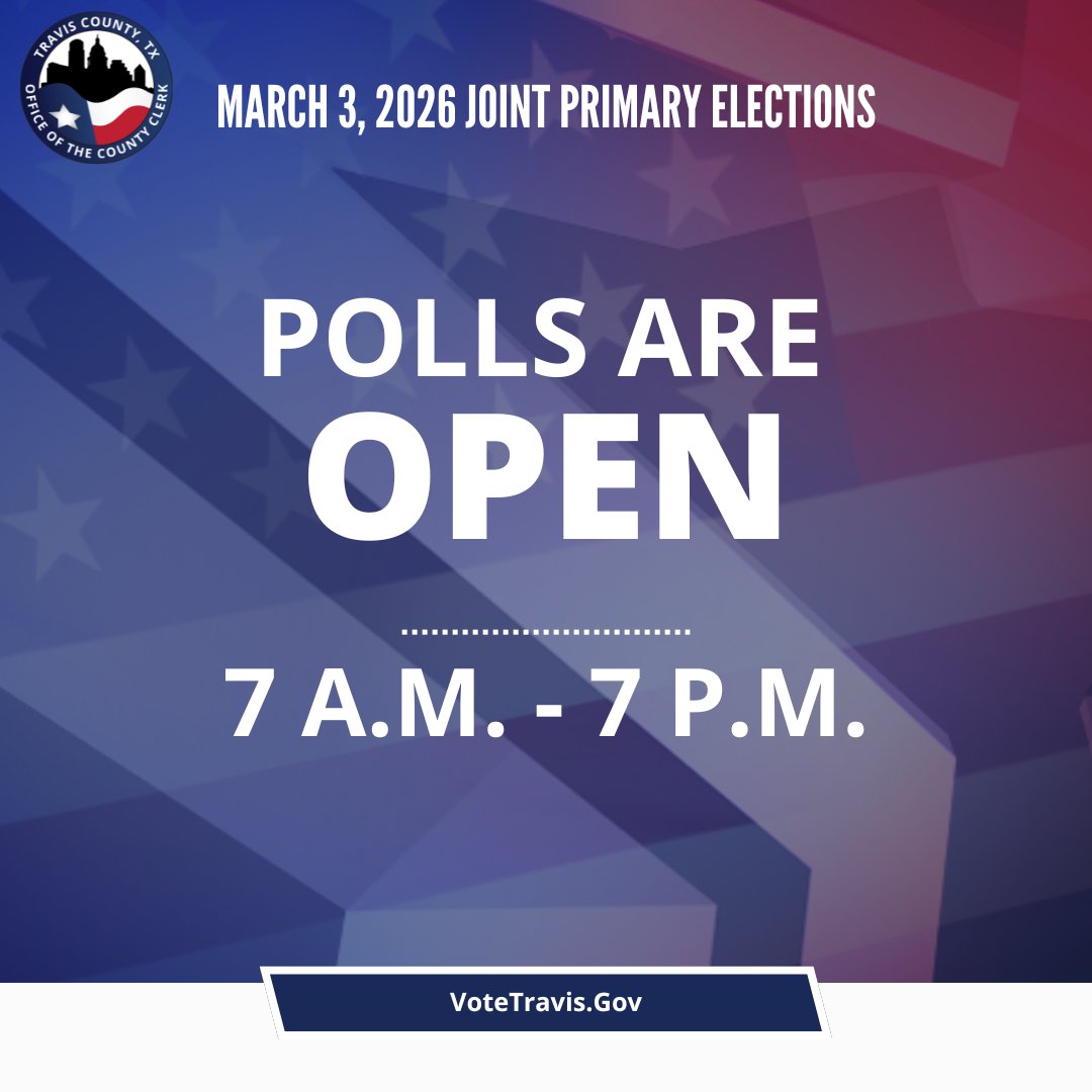 The polls are open until 7 p.m. on #ElectionDay! ️Vote at any of the ...