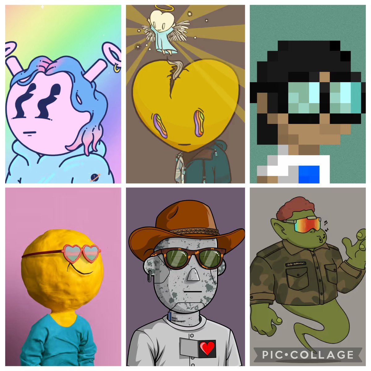 Good morning!! If anyone tries to tell you that NFT’s are dead, then tell them to look at these 6 projects. All of them have a few things in common: great, active founders, rockin communities, awesome art, and they all play well with others and support other projects. Check them