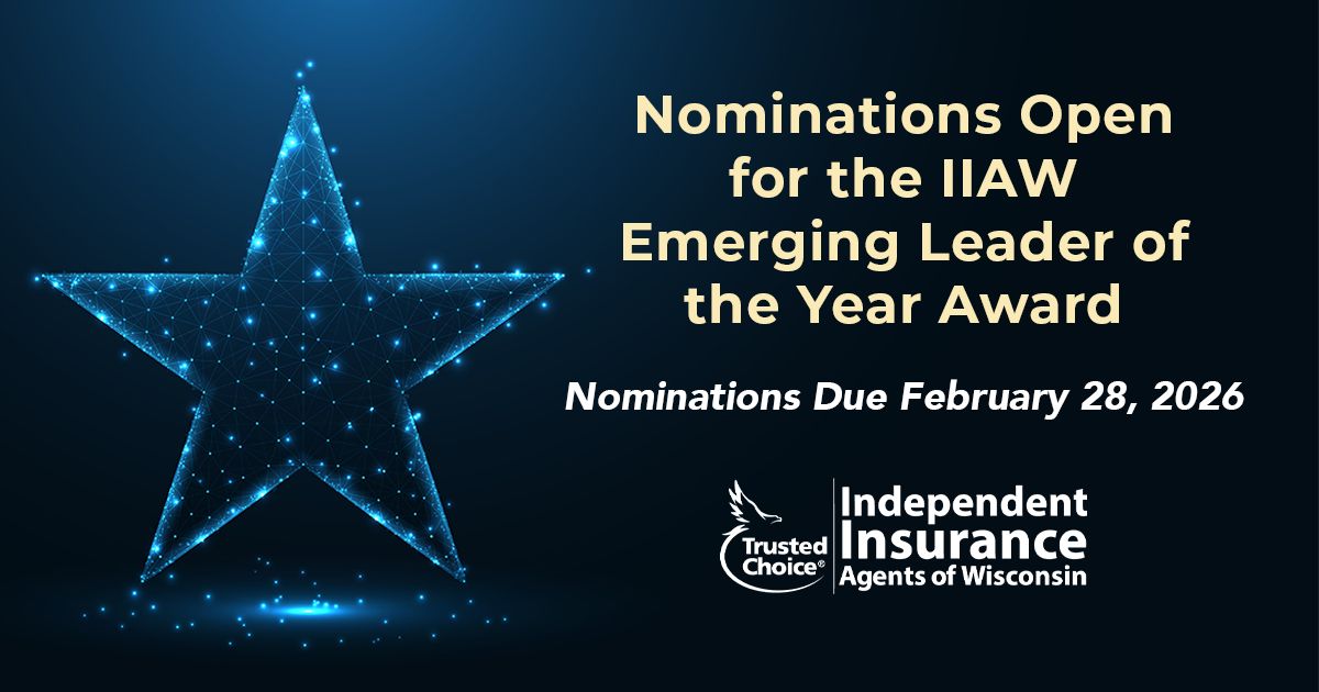 Spotlight a rising star! 🌟 Nominate an agent under 40 for the IIAW Emerging Leader of the Year Award – presented at InsurCon2026.
⏰ Nominations close Feb. 28, 2026
👉 Nominate today: buff.ly/rW8BS8q