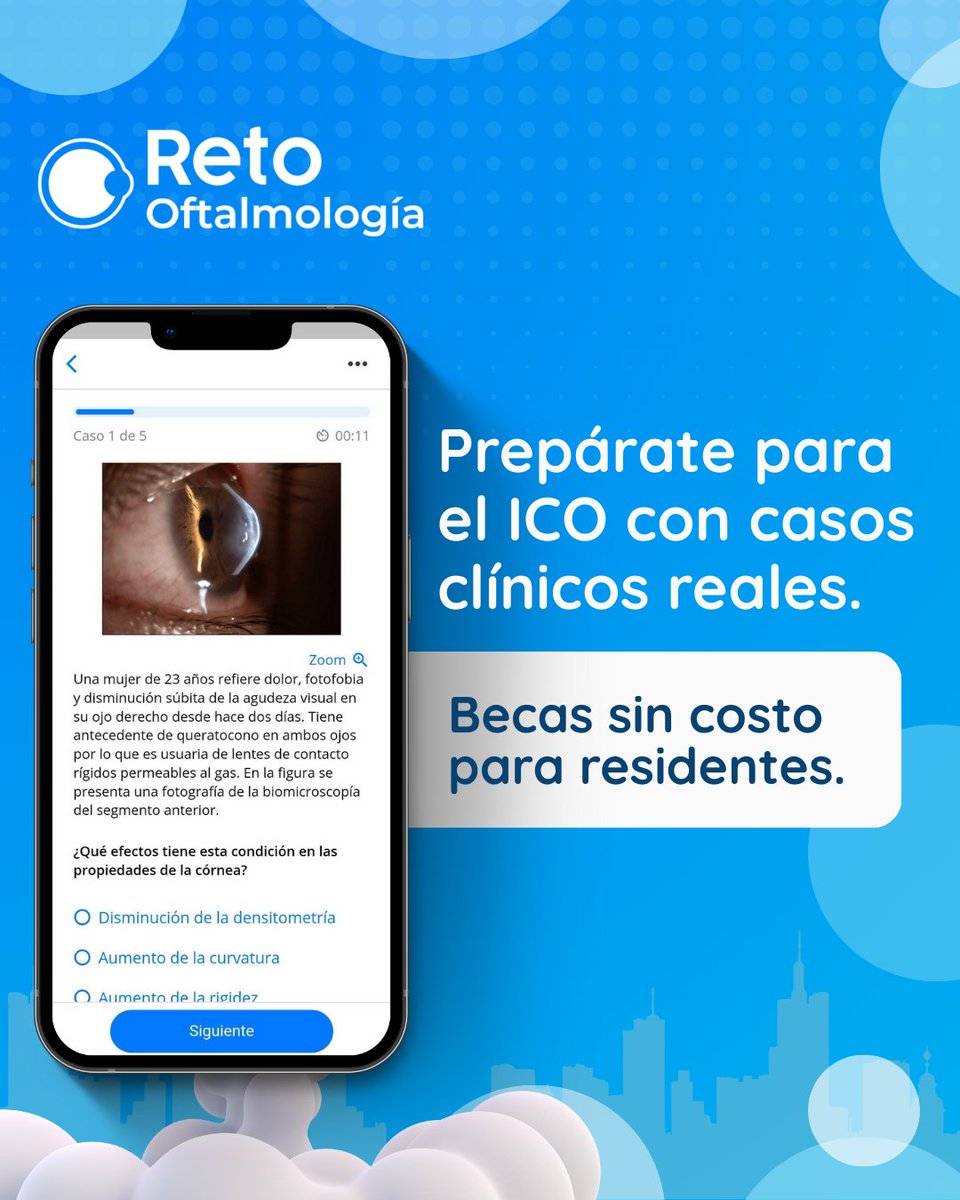 Accede a becas sin costo para estudiar con casos clínicos reales, métricas de avance y contenido alineado al razonamiento clínico que evalúa el examen.

📩 Escríbenos por mensaje directo y solicita tu acceso.

#ICO #ExamenICO  #Oftalmo #HospitalEscuela #RetoOftalmología