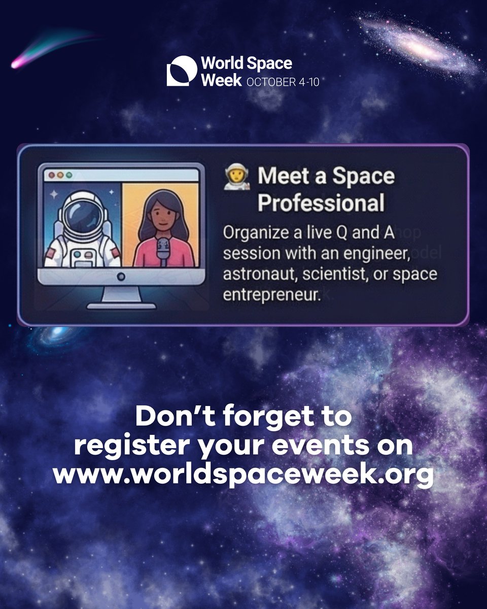 World Space Week tweet media