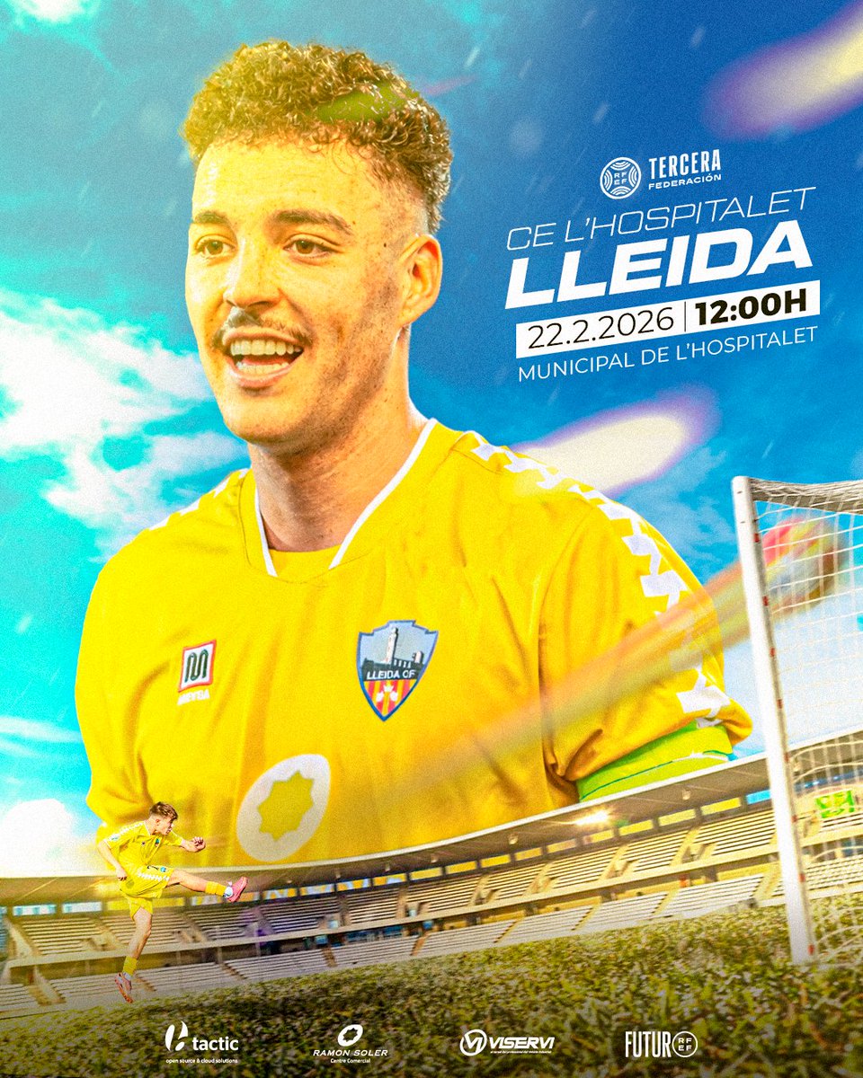 Diumenge visitem la Feixa Llarga per jugar davant L'Hospitalet. Us necessitem, afició. Som-hi!! 💪🏻💙

CE L'HOSPITALET 🆚 LLEIDA CF

🗓 Diumenge 22
🏟 Camp Municipal de L'Hospitalet
🕧 12:00H

📻 Lleida en Joc i Ua1 Ràdio
🚌 <a href="/BluesNord/">Blues Nord</a> i vehicles particulars

#HospiLleida